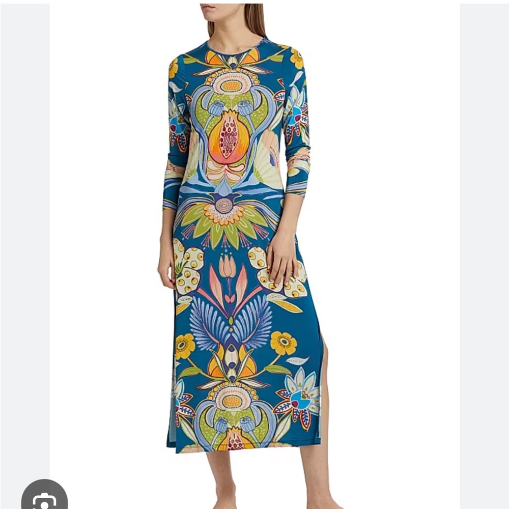 Marie Oliver NWT Vaughn Floral Long Sleeve Midi Dress, XXS , Perennial